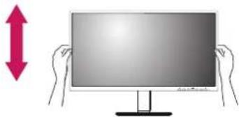 LG 24CN670I - Anpassen der Standhöhe - 1