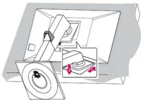 LG 24CN670I - Montieren des Standfußes - 3