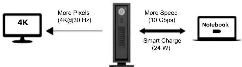 Icy Box IB-367-CPD+ - USB Power Delivery und alternate mode - 1