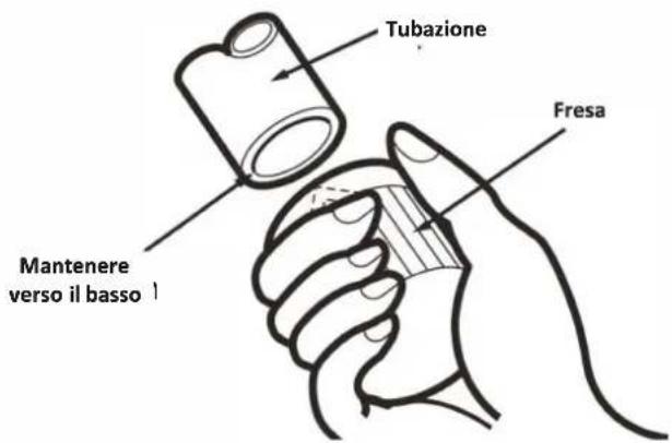 Tubazione Fresa Mantenere verso il basso 1