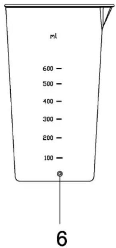 ml 600 - 500 - 400 - 300 - 200 - 100 - 6