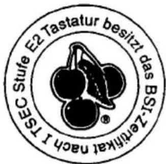E2 Tastatur besitzt das BSt. Zertifikat nach I TSEC Stufe