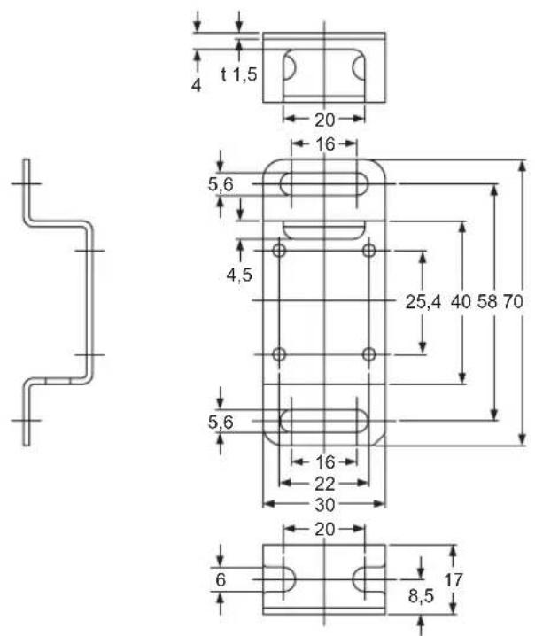 PANASONIC ST4 - Montagewinkel für zweiseitige Befestigung MS-ST4-6 - 1