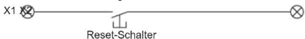 X1 X2 Reset-Schalter