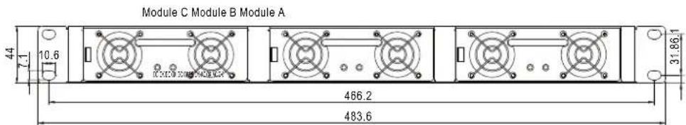 Module C Module B Module A 4.4 7.1 10.6 ICOSO 2000-2005 31.86.1 466.2 483.6