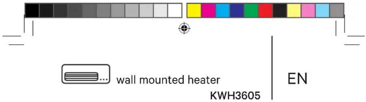 wall mounted heater KWH3605 EN