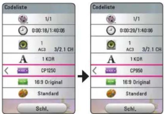 Codeliste 1/1 0:00:18/1:40:06 1 AC3 3/2.1 CH A 1 KOR CP1250 16:9 Original Standard Schl. Codeliste 1/1 0:00:20/1:40:06 1 AC3 3/2.1 CH A 1 KOR CP950 16:9 Original Standard Schl.