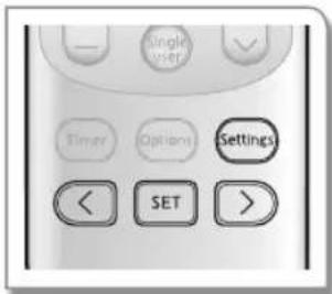 Single user Timer Options Settings < SET >