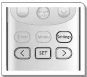 Single User Timer Options Settings < SET >