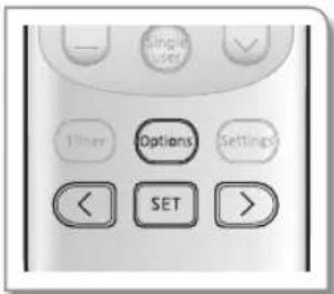 Single user Options Settings < SET >