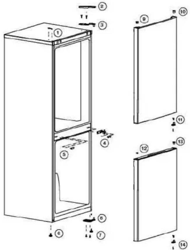 BEKO B1RCNA364XB - Türanschlag umkehren - 2