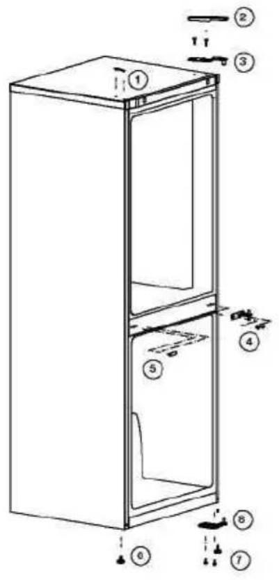 BEKO B1RCNA364XB - Lidhja e pykave të plastikes - 4