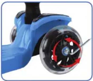 Hurtle ScootKid 3 HURFS66 - Left Wheel - 1