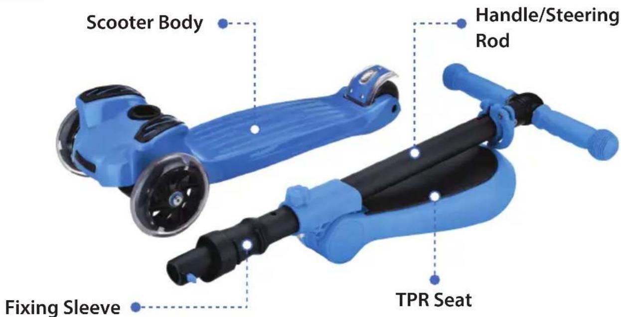 Scooter Body Handle/Steering Rod Fixing Sleeve TPR Seat