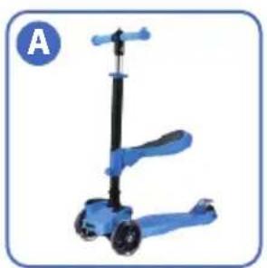 Hurtle ScootKid 3 HURFS66 - SEAT DISASSEMBLY - FIRST METHOD - 1