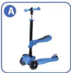 Hurtle ScootKid 3 HURFS66 - SEAT DISASSEMBLY - SECOND METHOD - 1