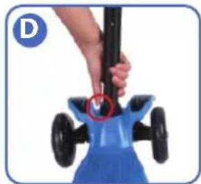 Hurtle ScootKid 3 HURFS66 - SEAT DISASSEMBLY - SECOND METHOD - 4