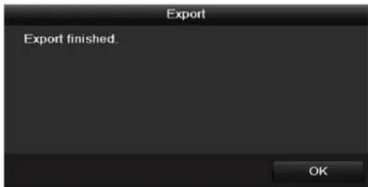 Export Export finished. OK