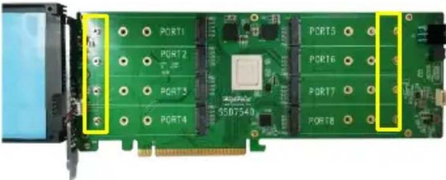 PORT1 PORT2 PORT3 PORT4 PORT5 PORT6 PORT7 PORT8 SSD7540