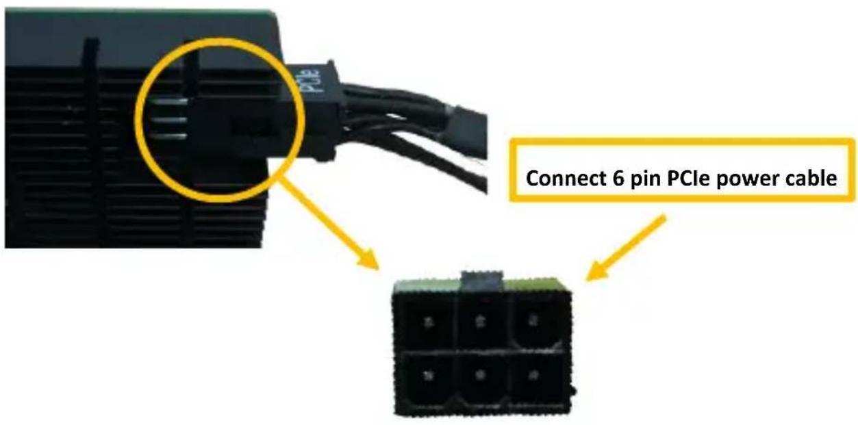 PCle Connect 6 pin PCIe power cable