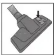 BEKO VCO 32804 AW - Adjusting the parquet/carpet brush - 1