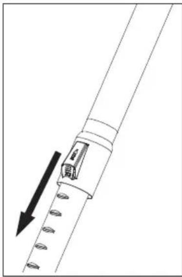 BEKO VCO 32804 AW - Attaching/removing the telescopic tube - 2