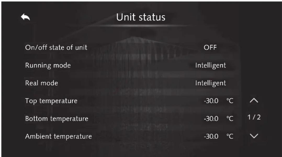 GREE BWS 125-200 - Unit status / Gerätestatus - 1