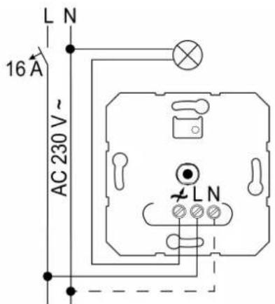 L N 16 A AC 230 V ~ L N