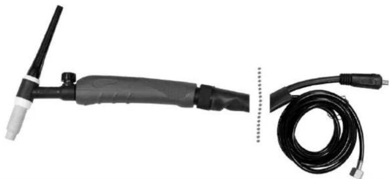 Weldclass Weldforce 155M - TIG Torch and Spares (Optional Extra for Weldforce 175MST only): - 1