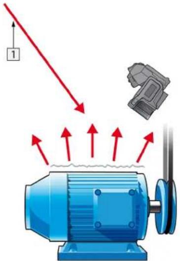 Diagram illustrating a mechanical process with labeled components and directional arrows indicating flow or force.