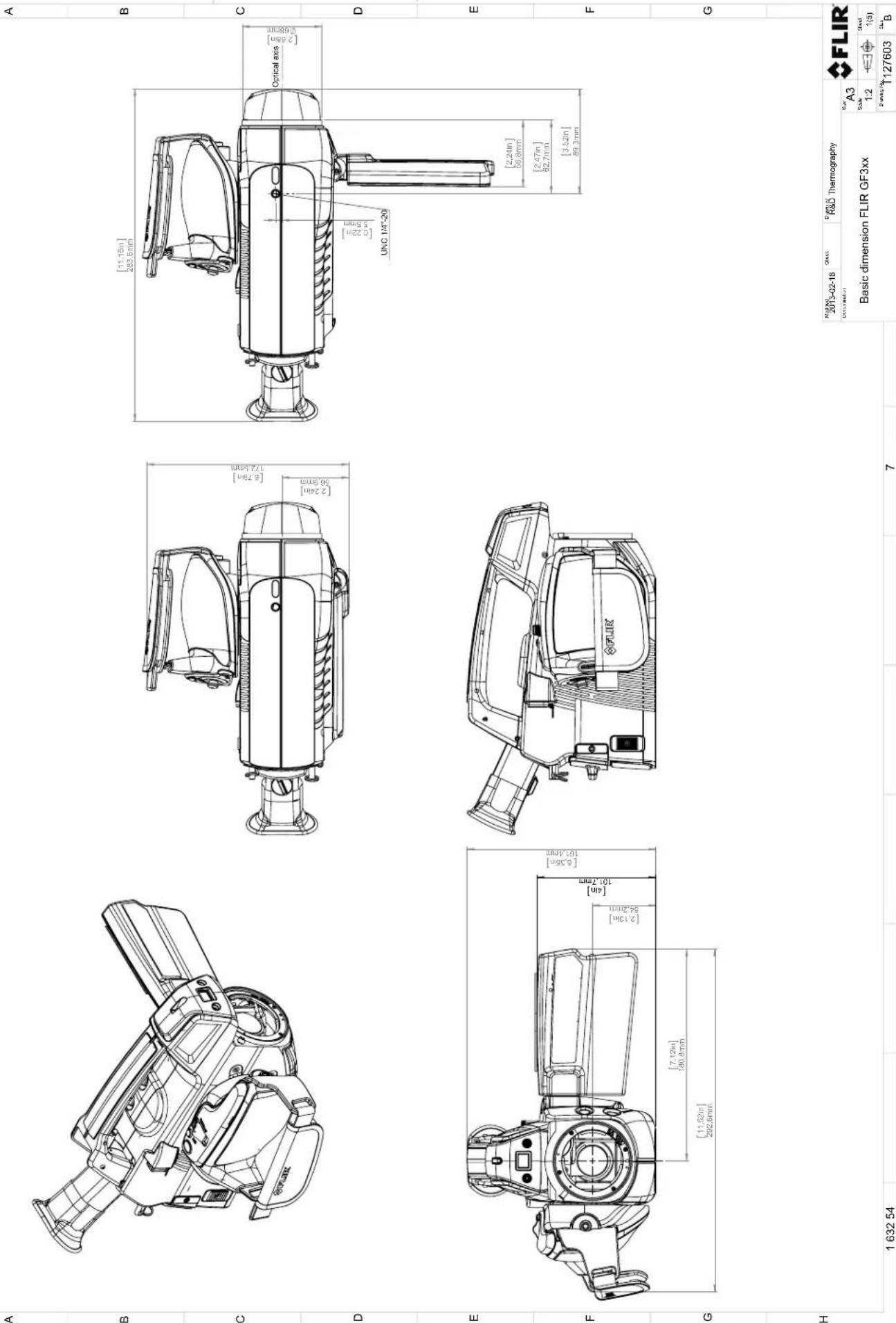 FLIR GF346 - Mechanical drawings - 1