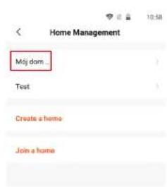 Mój dom... Test Create a home Join a home