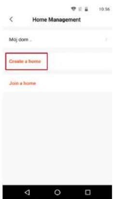 Home Management Moj dom _ Create a home Join a home