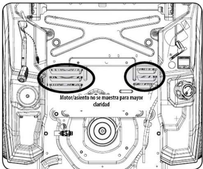 Motor/asiento no se muestra para mayor claridad