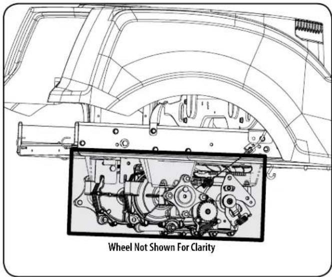 Wheel Not Shown For Clarity