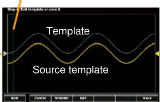 Step 1 Edit template or save it Template Source template Edit Cancel Smooth Edit Save