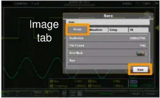 GW Instek GDS-310 - Accessing the Save Menu - 2