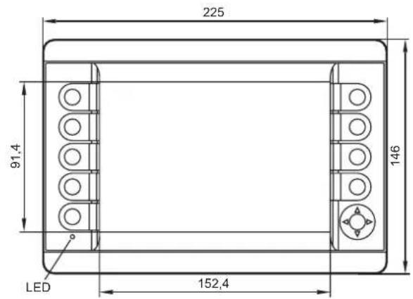 225 91,4 LED 152,4 146