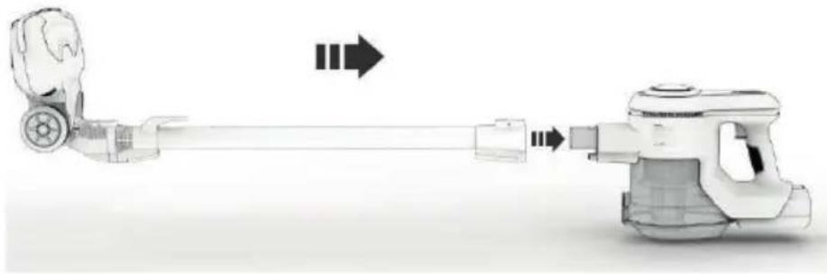 ECG VT 3630 2in1 Alan - Installation of aluminium suction tube - 1
