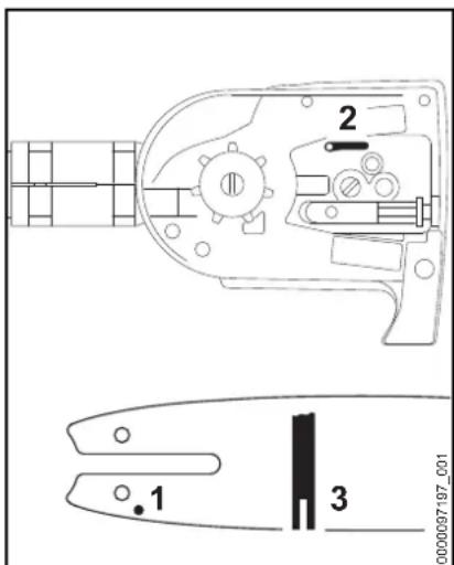 STIHL HT 134 - Cuidado de la espada - 1