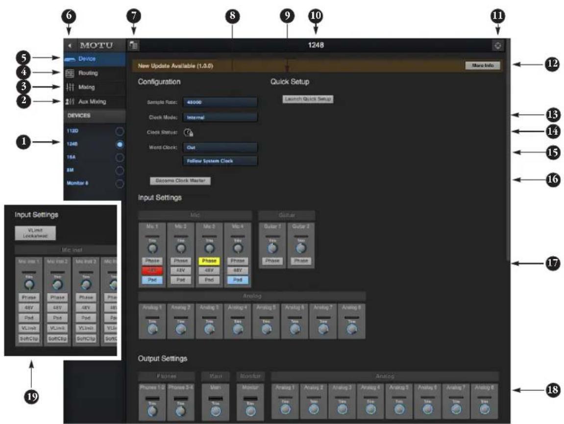 MOTU Device Routing Mixing Aux Mixing DEVICES 1120 1240 18A 8M Monitor 6 1248 New Update Available (1.0.0) More Info Configuration Quick Setup Sample Rate: 48000 Clock Mode: Internal Clock Setup: Word Clock: Out Follow System Clock Become Clock Master Input Settings VLimit Lockahead Mic-Inst Mic-Inst 1 Mic-Inst 2 Mic-Inst 3 Mic-Inst Type Phase Phase Phase Phase Phase Phase Phase Phase Phase 48V Pad Pad Pad Pad Pad VLimit VLimit VLimit VSize SoftClip SoftClip SoftClip SoftClip SoftClip SoftClip SoftClip SoftClip SoftClip SoftClip SoftClip SoftClip SoftClip SoftClip SoftClip SoftClip SoftClip SoftClip SoftClip SoftClip SoftClip SoftClip SoftClip SoftClip SoftClip SoftClip SoftClip SoftClip SoftClip SoftClip SoftClip SoftClip SoftClip SoftClip SoftClip SoftClip SoftClip SoftClip SoftClip SoftClip SoftClip SoftClip SoftClip SoftClip SoftClip SoftClip SoftClip SoftClip SoftClip SoftClip Soft Clip 19 12 13 14 15 16 17 18 Output Settings Phases Main Monitor Analog Phones 1-2 Phones 3-4 Main Monitor Analog 1 Analog 2 Analog 3 Analog 4 Analog 5 Analog 6 Analog 7 Analog 8 Top Top Top Top Top Top Top Top Top Top Top Top Top Top Top Top Top Top Top Top Top Top Top Top Top Top Top Top Top Top Top Top Top Top Top Top Top Top Top Top Top Top Top Top Top Top Top Top Top Top Top Top Top Top Top Top Top Top Top Top Top Top Top Top Top Top Top Top Top Top Top Top Top Top Top Top Top Top Top Top Top Top Top Top Top Top Top Top Top Top Top Top Top Top Top Top Top Top Top Top Top Bottom Left Right Analog