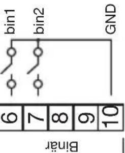 6 7 8 9 10 Binär bin1 bin2 GND
