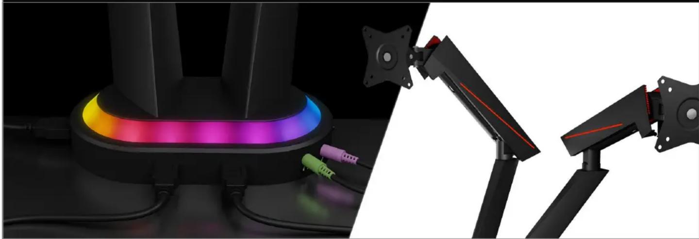 Icy Box IB-MSG304BL-T - More than just a monitor stand - 1