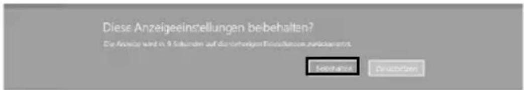 Diese Anzeigeeinstellungen bebehalten? Die Anzeige wird in 9 Jahren auf die untertragen Einflussbereich zuzückspräfts. Selection Conversion