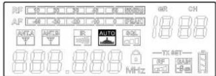 REF 10 30 40 48 50 AP 48 30 30 40 0 P#AN AUTO AUTO BOL AUTO BOL TX SET RF GAM MHz