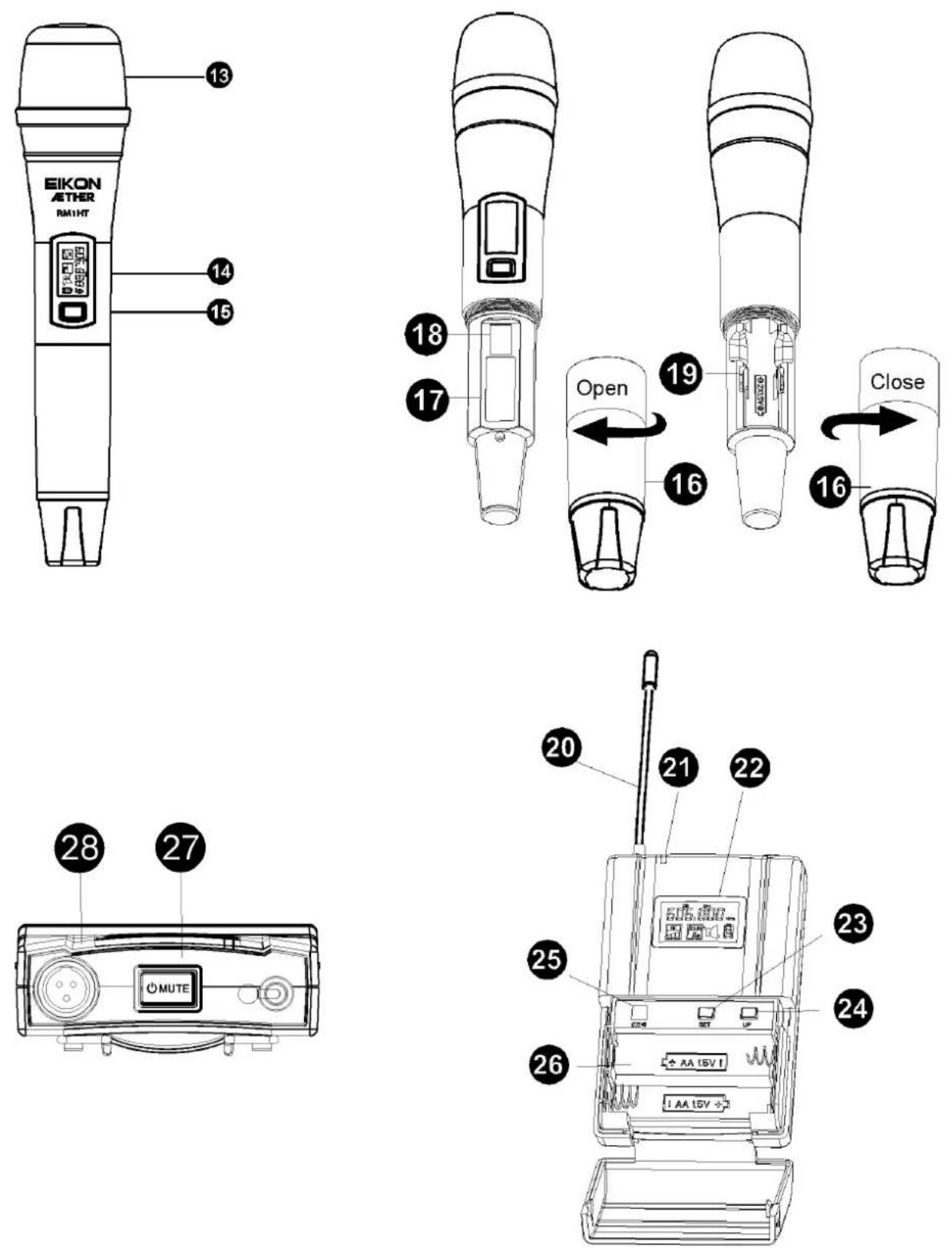 Eikon Aether RM1 - ON-OFF, MUTE BUTTON - 1