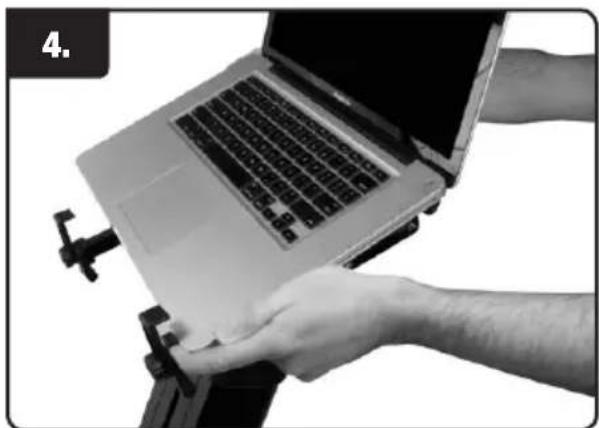 Ultimate Support HYM-100QR - AX-48 Pro Laptop Mount Instruction (HyperStation QR &amp; HyperMount QR) - 4