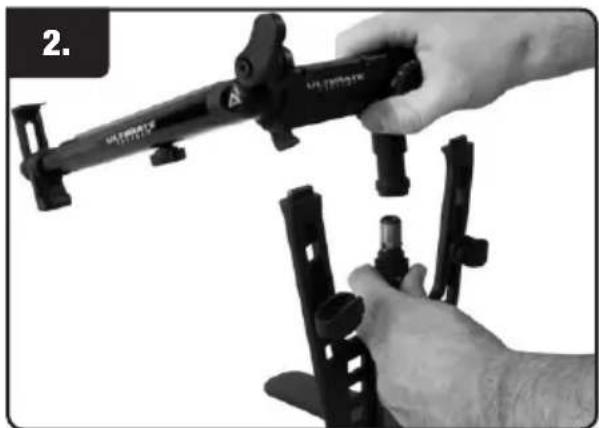 Ultimate Support HYM-100QR - AX-48 Pro Laptop Mount Instruction (HyperStation QR &amp; HyperMount QR) - 2