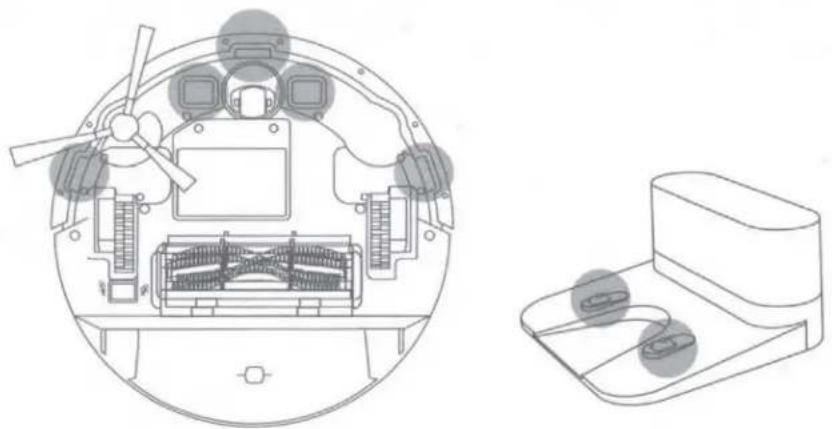 eufy RoboVac G15 - Clean the Sensors and Charging Pins - 1