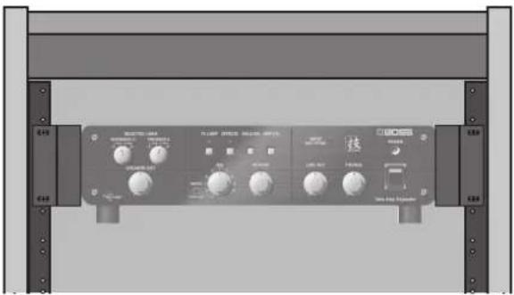 BOSS WAZA Tube Amp Expander - Einbau in ein Rack-System - 1